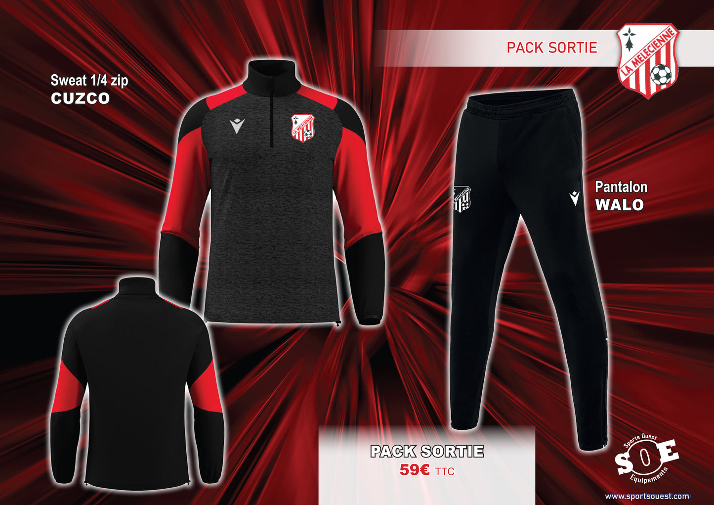 Pack SORTIE U10 SENIORS La Melecienne
