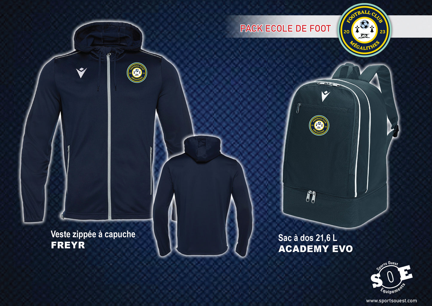 Pack ECOLE DE FOOT FC mégalithes