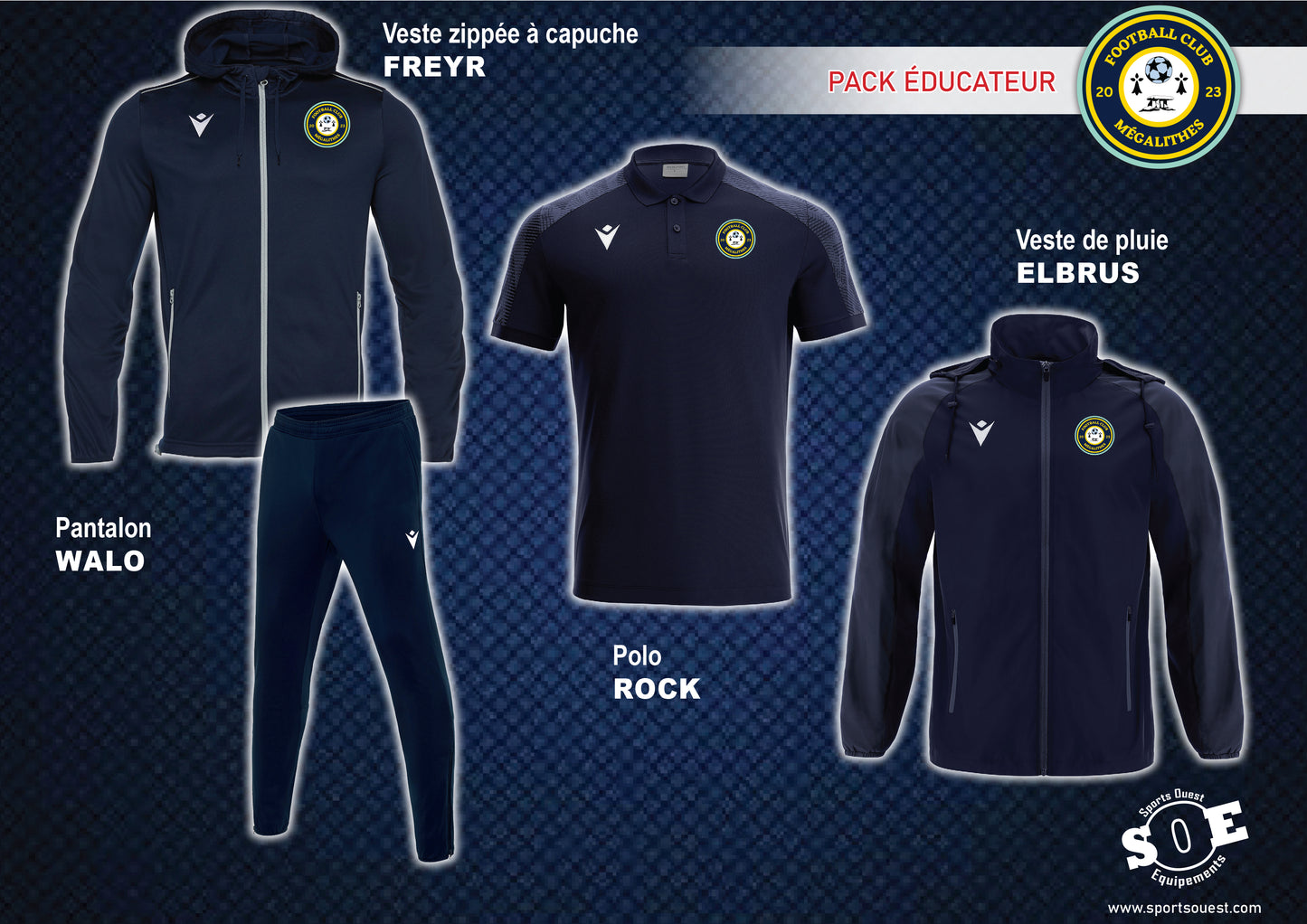 Pack EDUCATEUR FC Mégalithes