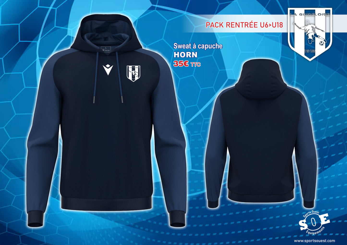 Pack rentrée U6>U18 La Guideloise Foot