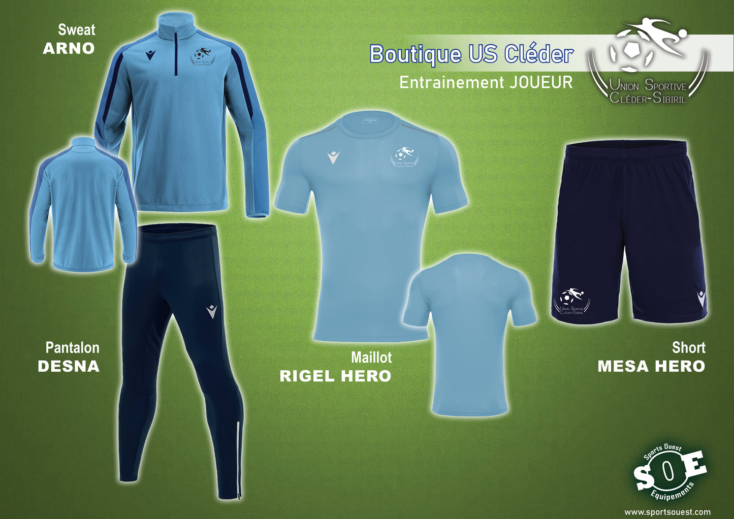 Packs joueur / gardien USC
