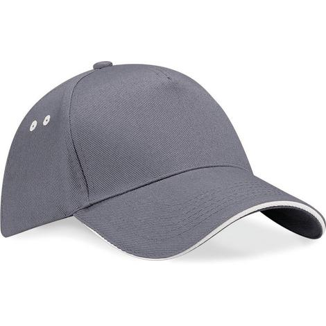 10 Casquettes Bicolores Marquage du logo face avant