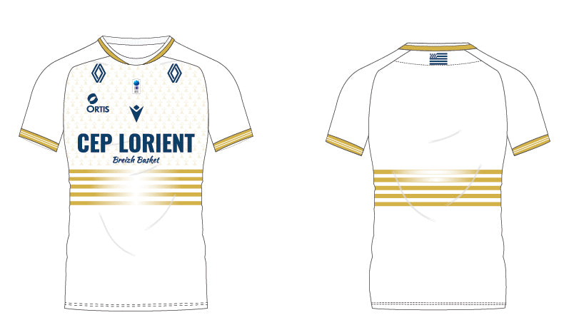 PRECOMMANDE Maillot REPLICA CEP LORIENT BREIZH BASKET