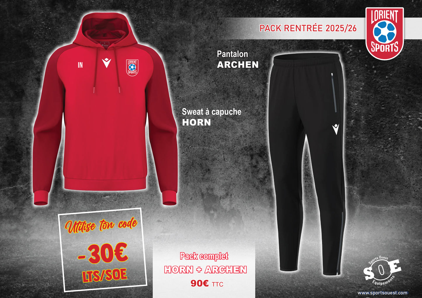 Survêtement rentrée Lorient Sports