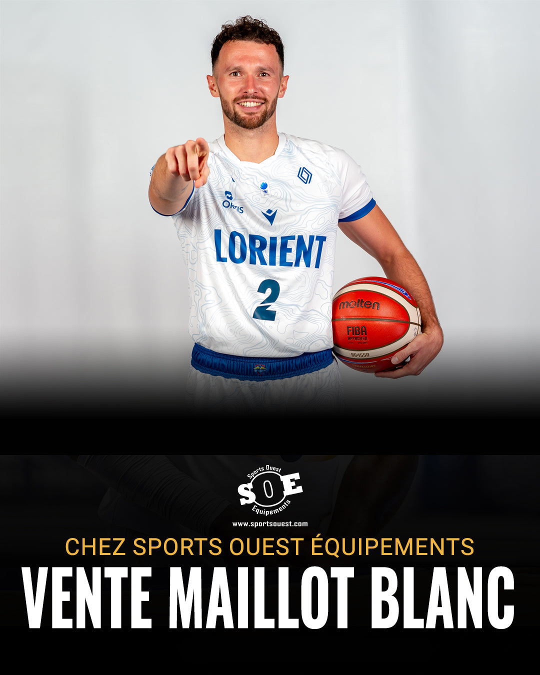 PRECOMMANDE Maillot REPLICA 2026 CEP LORIENT BREIZH BASKET