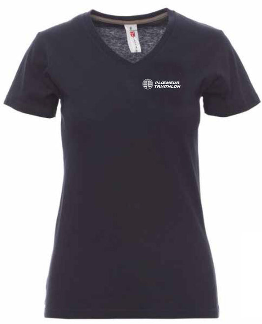 T-shirt femme V-NECK Ploemeur Triathlon