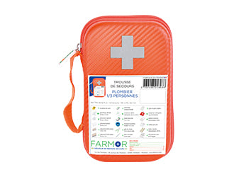 Trousse de secours PLOMBIER 1/3 pers.  FARMOR