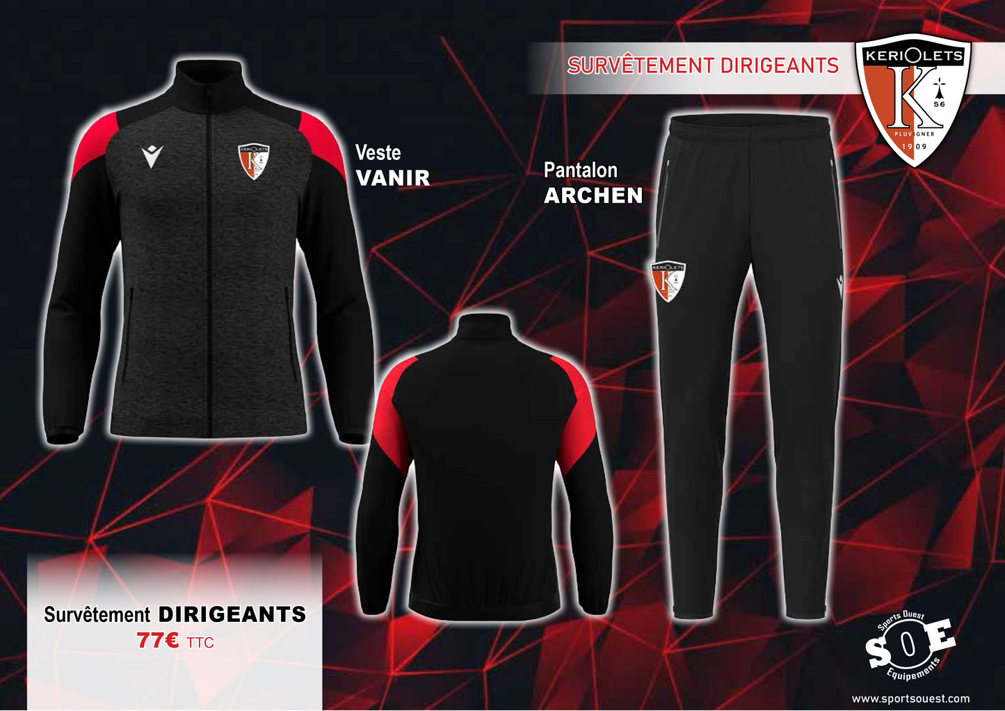 Survêtement DIRIGEANTS Keriolets