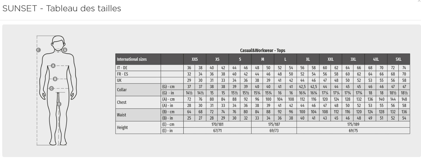 Tee shirt coton SUNSET BCHennebont