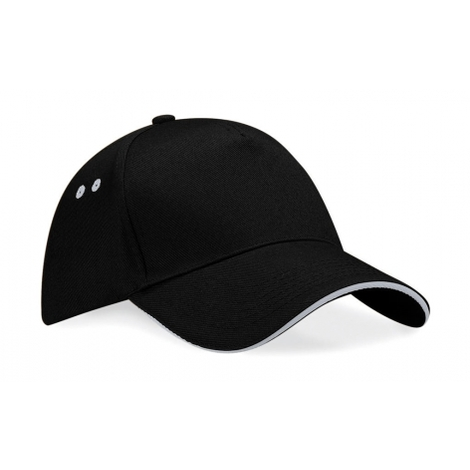 10 Casquettes Bicolores Marquage du logo face avant