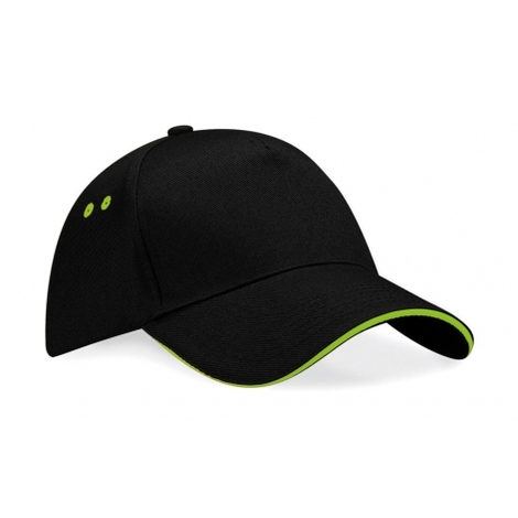 10 Casquettes Bicolores Marquage du logo face avant