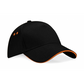 10 Casquettes Bicolores Marquage du logo face avant