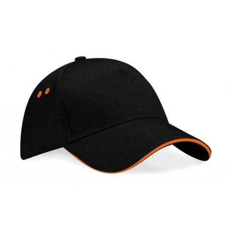 10 Casquettes Bicolores Marquage du logo face avant