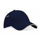 10 Casquettes Bicolores Marquage du logo face avant