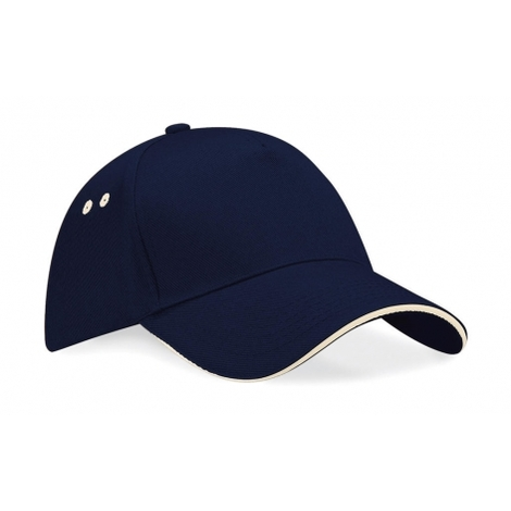 10 Casquettes Bicolores Marquage du logo face avant