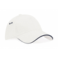 10 Casquettes Bicolores Marquage du logo face avant