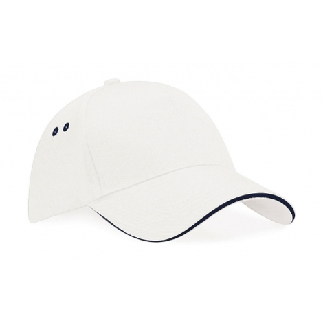 10 Casquettes Bicolores Marquage du logo face avant