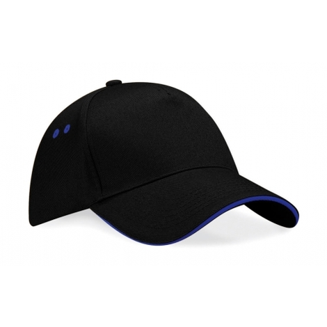 10 Casquettes Bicolores Marquage du logo face avant