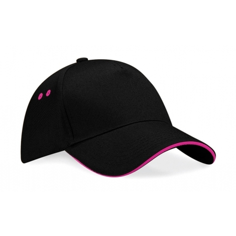 10 Casquettes Bicolores Marquage du logo face avant