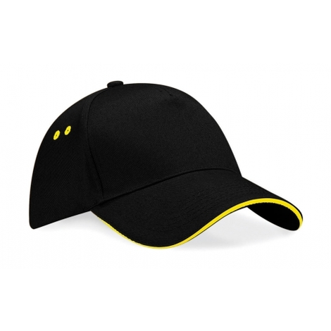 10 Casquettes Bicolores Marquage du logo face avant