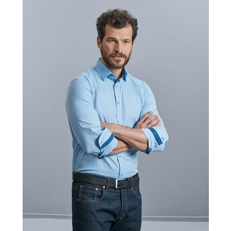 Chemise Contrastée RUSSELL 964 Herringbone