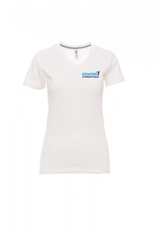 Tee-shirt V-NECK LADY Kewenn Gymnastique